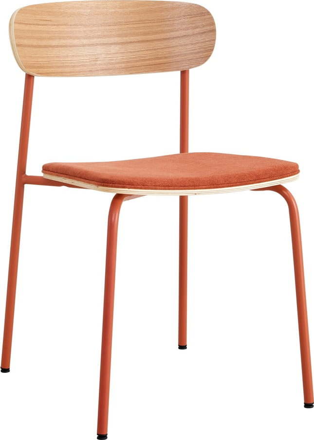 Jídelní židle v sadě 2 ks v červeno-přírodní barvě Adriana – Marckeric Marckeric