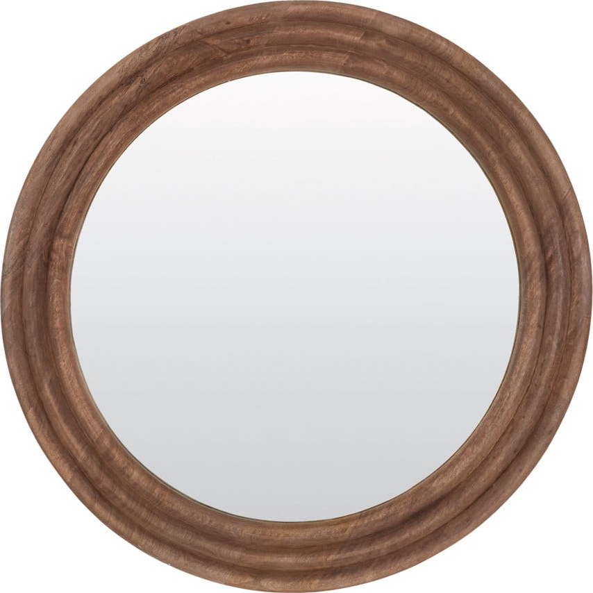 Nástěnné zrcadlo s dřevěným rámem ø 100 cm Florion – Light & Living Light & Living