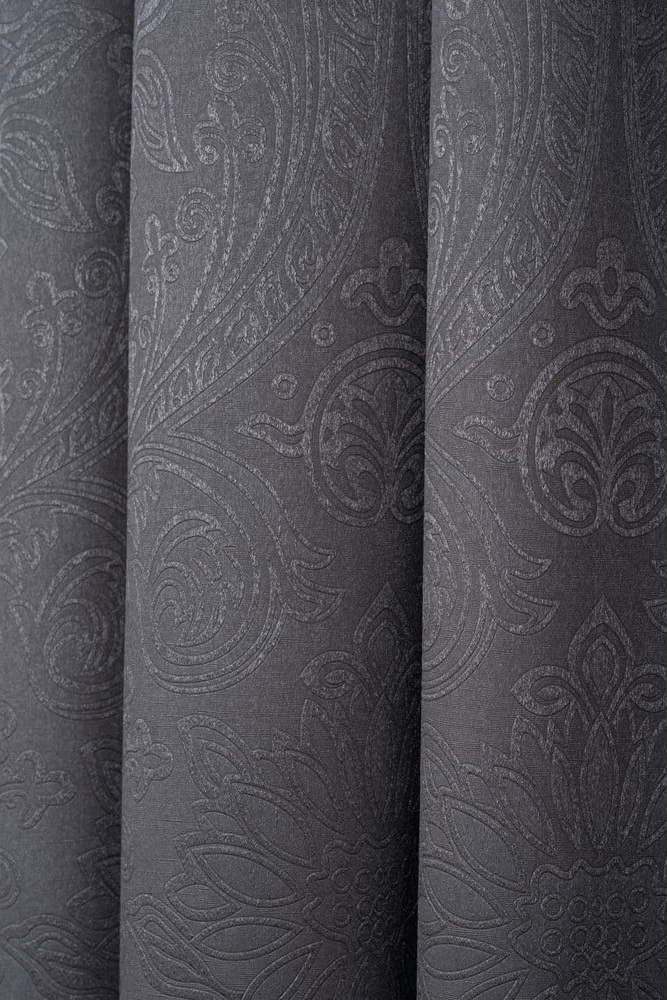 Šedý závěs 140x270 cm Cora – Mendola Fabrics Mendola Fabrics