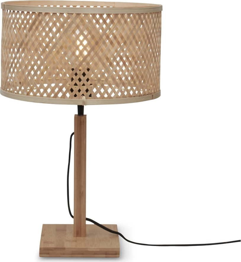 Stolní lampa bambusovým stínidlem v přírodní barvě (výška 38 cm) Java – Good&Mojo Good&Mojo