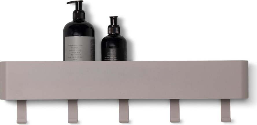 Světle šedá nástěnná ocelová koupelnová polička Multi – Spinder Design Spinder Design