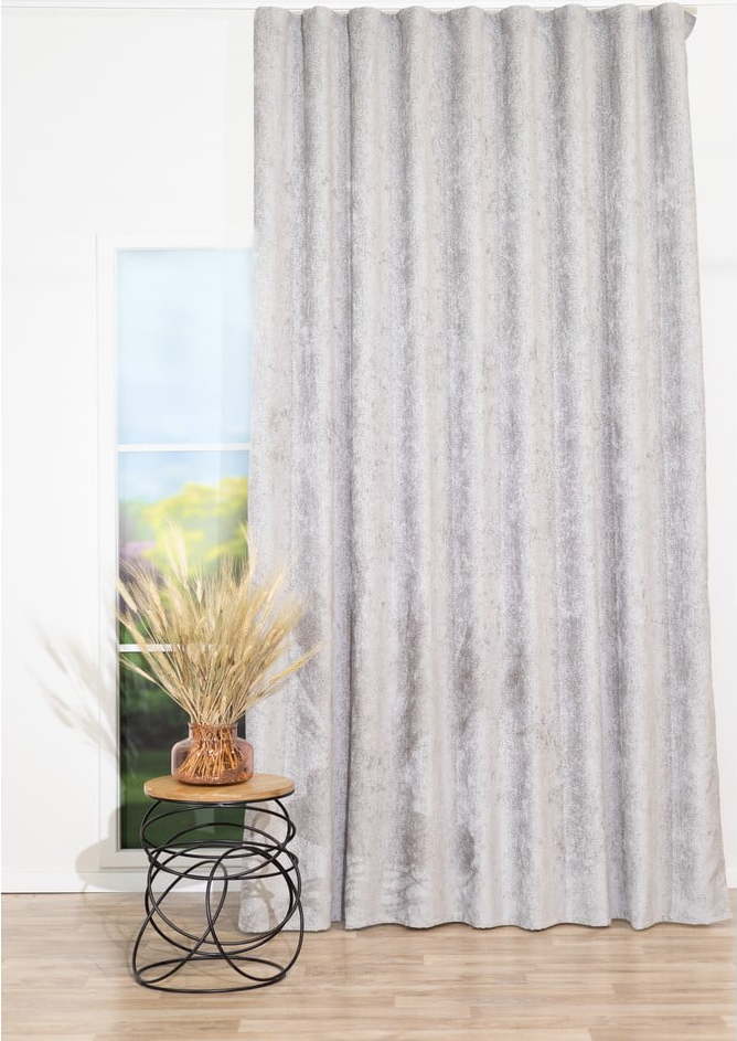 Světle šedý závěs 140x260 cm Leon – Mendola Fabrics Mendola Fabrics