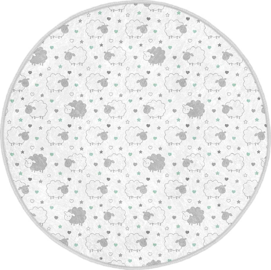 Dětský koberec ve světle šedo-bílé barvě ø 80 cm Comfort – Mila Home Mila Home
