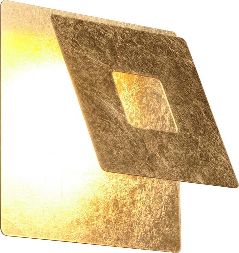 LED nástěnné svítidlo ve zlaté barvě Leano – Trio TRIO