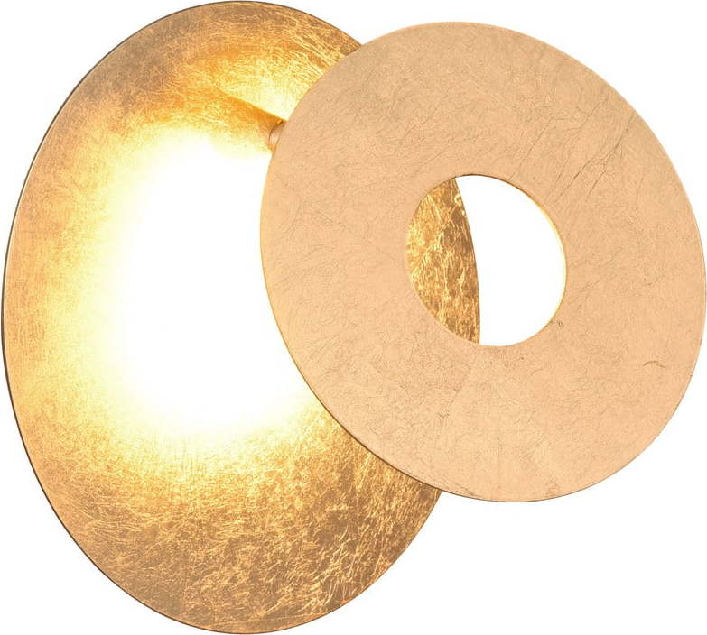 LED nástěnné svítidlo ve zlaté barvě Leano – Trio TRIO