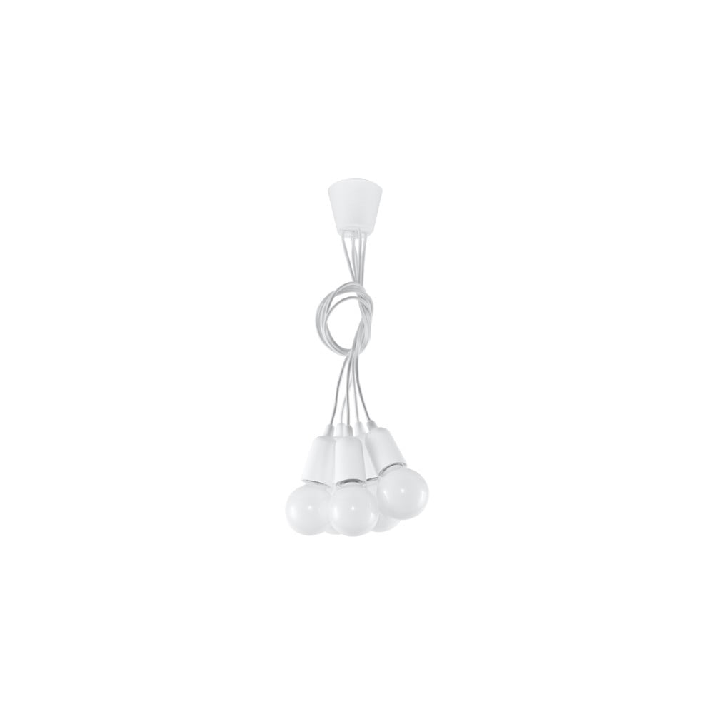 Bílé závěsné svítidlo ø 25 cm Rene – Nice Lamps Nice Lamps