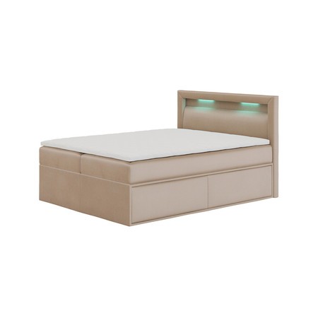 Čalouněná postel PRADA rozměr 180x200 cm Béžová TT-FURNITURE