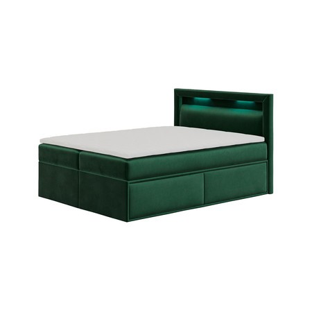 Čalouněná postel PRADA rozměr 180x200 cm Zelená TT-FURNITURE