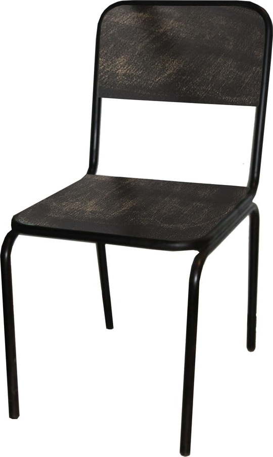 Černá jídelní židle z jedlového dřeva Industrial – Antic Line Antic Line