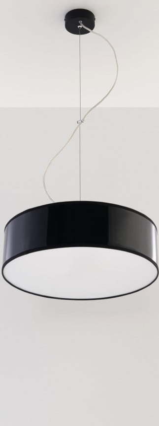 Černé závěsné svítidlo ø 35 cm Atis – Nice Lamps Nice Lamps