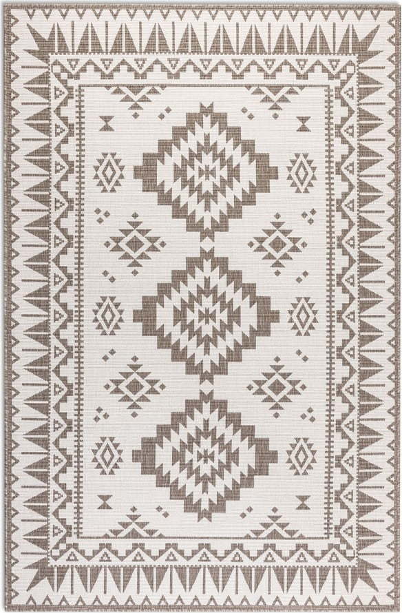 Krémovo-hnědý venkovní koberec 160x230 cm Gemini – Elle Decoration Elle Decoration