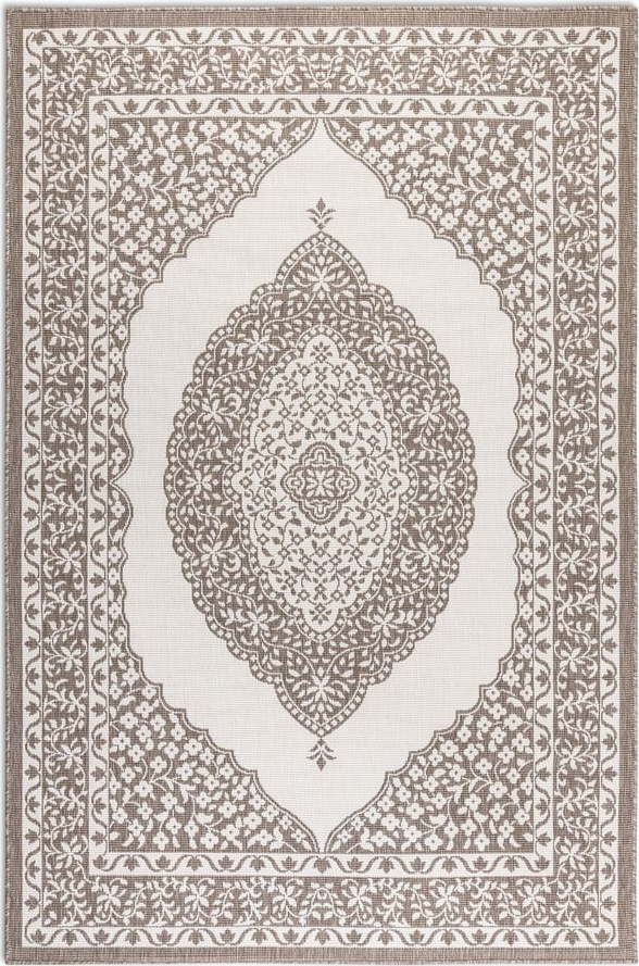 Krémovo-hnědý venkovní koberec 200x290 cm Gemini – Elle Decoration Elle Decoration