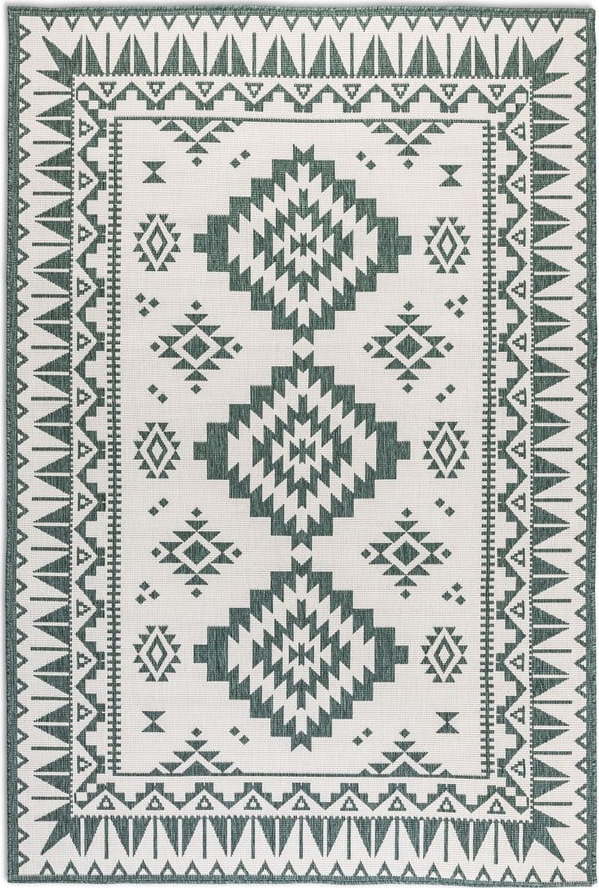 Krémovo-zelený venkovní koberec 200x290 cm Gemini – Elle Decoration Elle Decoration