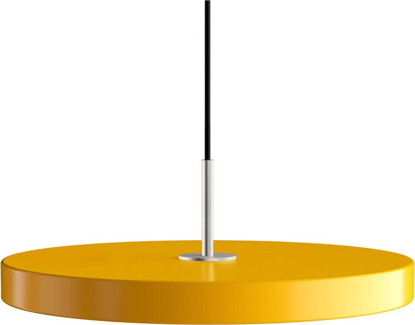Okrově žluté LED závěsné svítidlo s kovovým stínidlem ø 43 cm Asteria Medium – UMAGE UMAGE