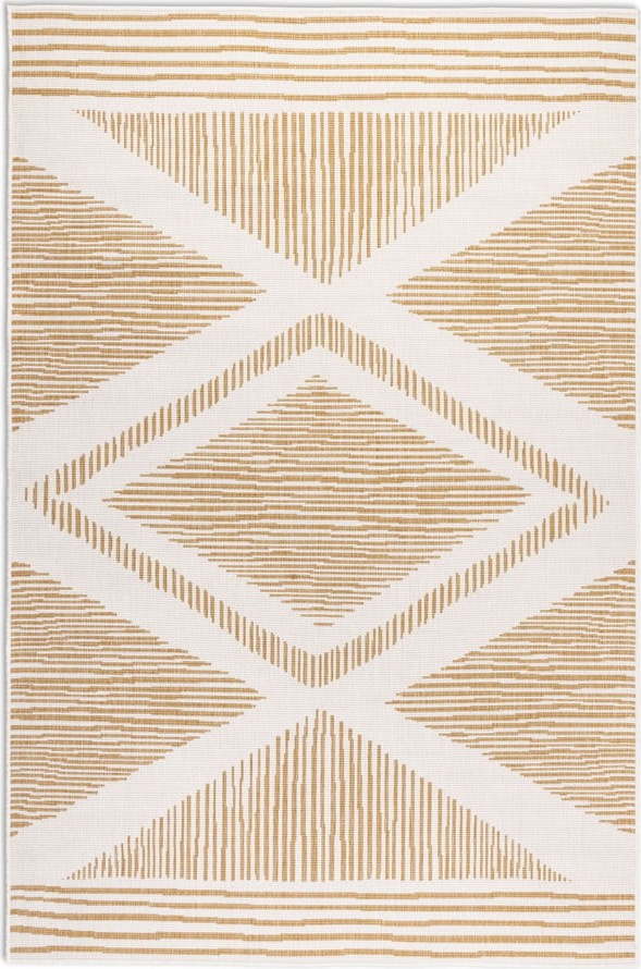 Okrově žluto-krémový venkovní koberec 160x230 cm Gemini – Elle Decoration Elle Decoration