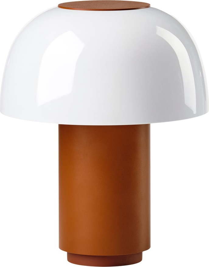 Oranžová hliníková LED stmívatelná stolní lampa (výška 22 cm) Harvest – Zone Zone