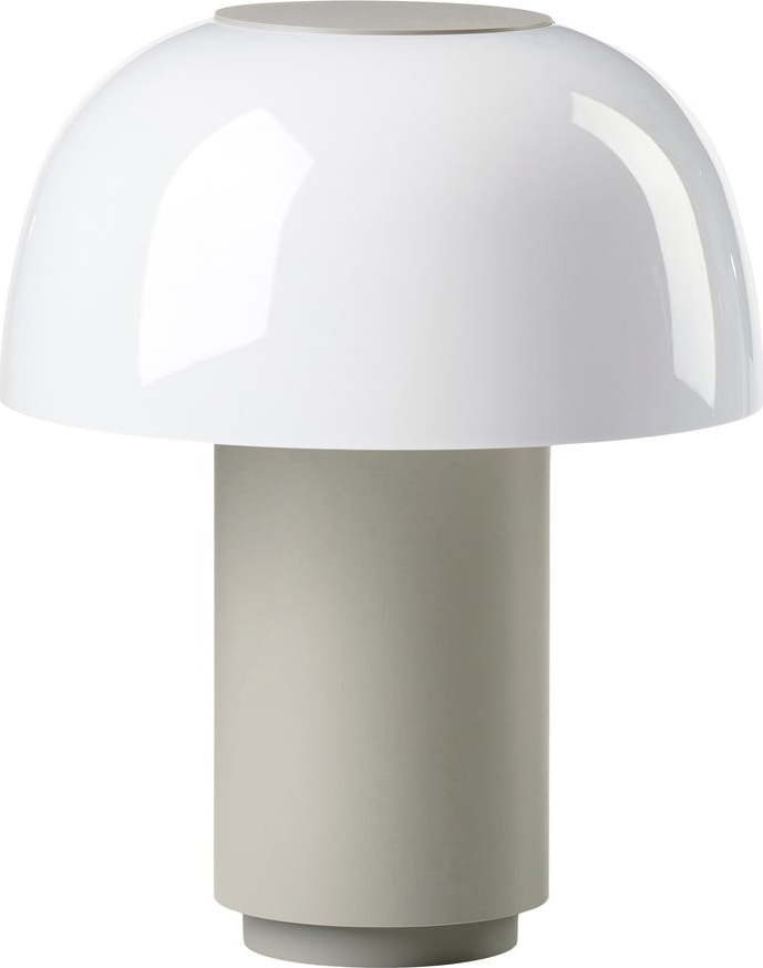 Šedá hliníková LED stmívatelná stolní lampa (výška 22 cm) Harvest – Zone Zone