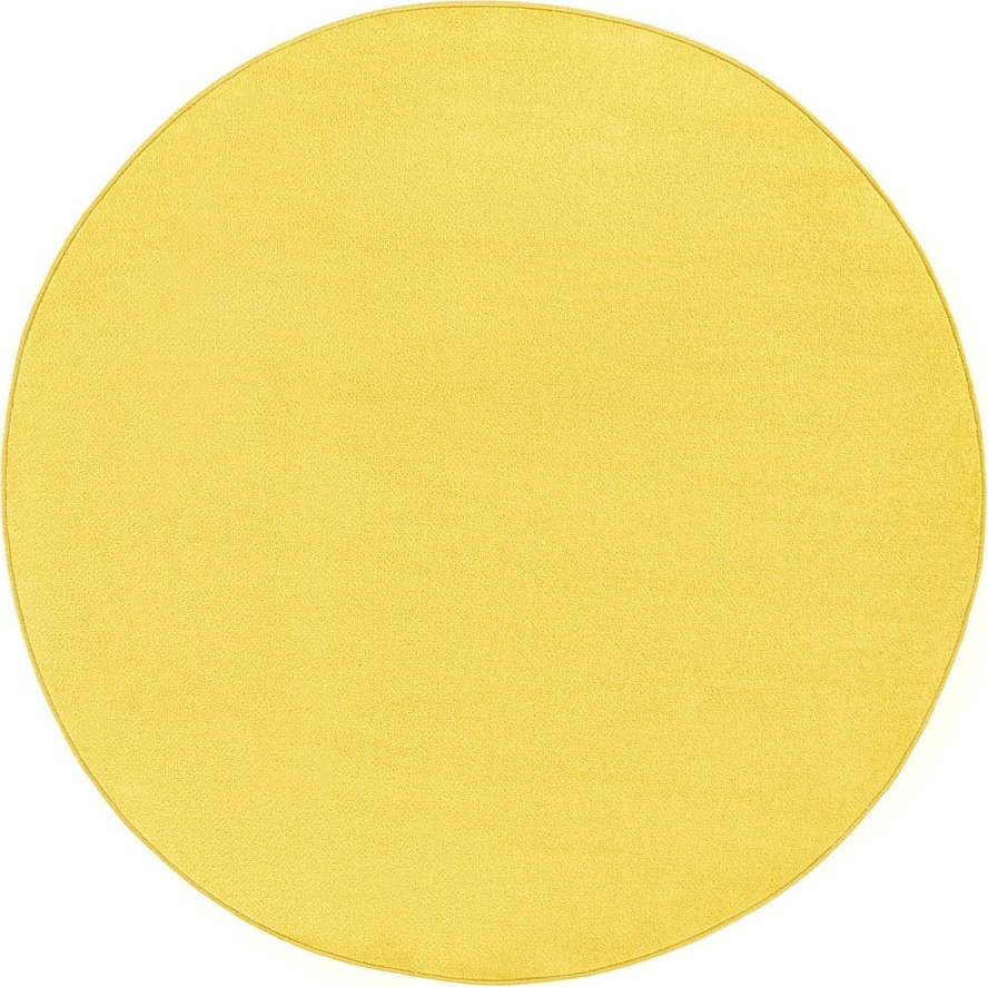 Žlutý kulatý koberec ø 133 cm Fancy – Hanse Home Hanse Home